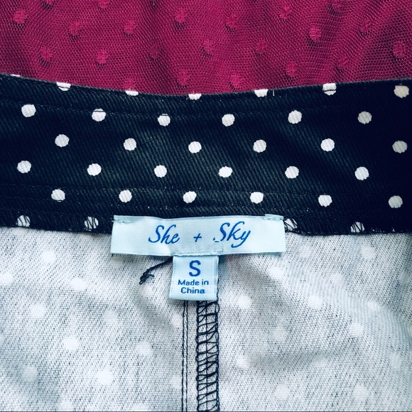 🍒 RESERVED 🍒 She + Sky Poke-a-dot Skirt - Picture 8 of 8